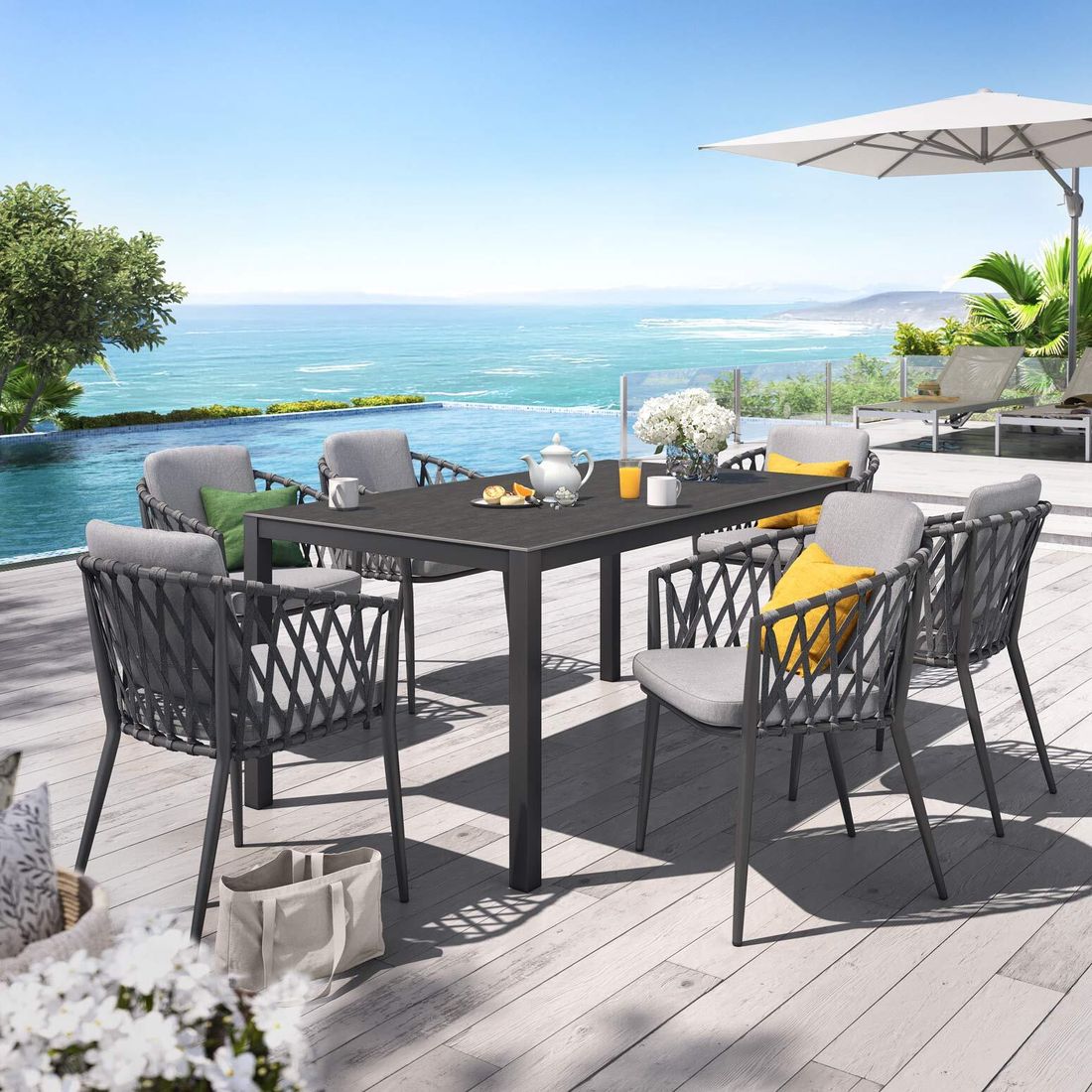 OUTLIV. Cairns Gartenmöbel-Set Tisch 160x90 cm