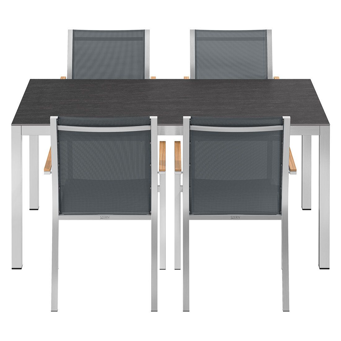 Stern Cardiff Gartenmöbel-Set M (4 Plätze) mit OUTLIV. Tisch 160x90cm