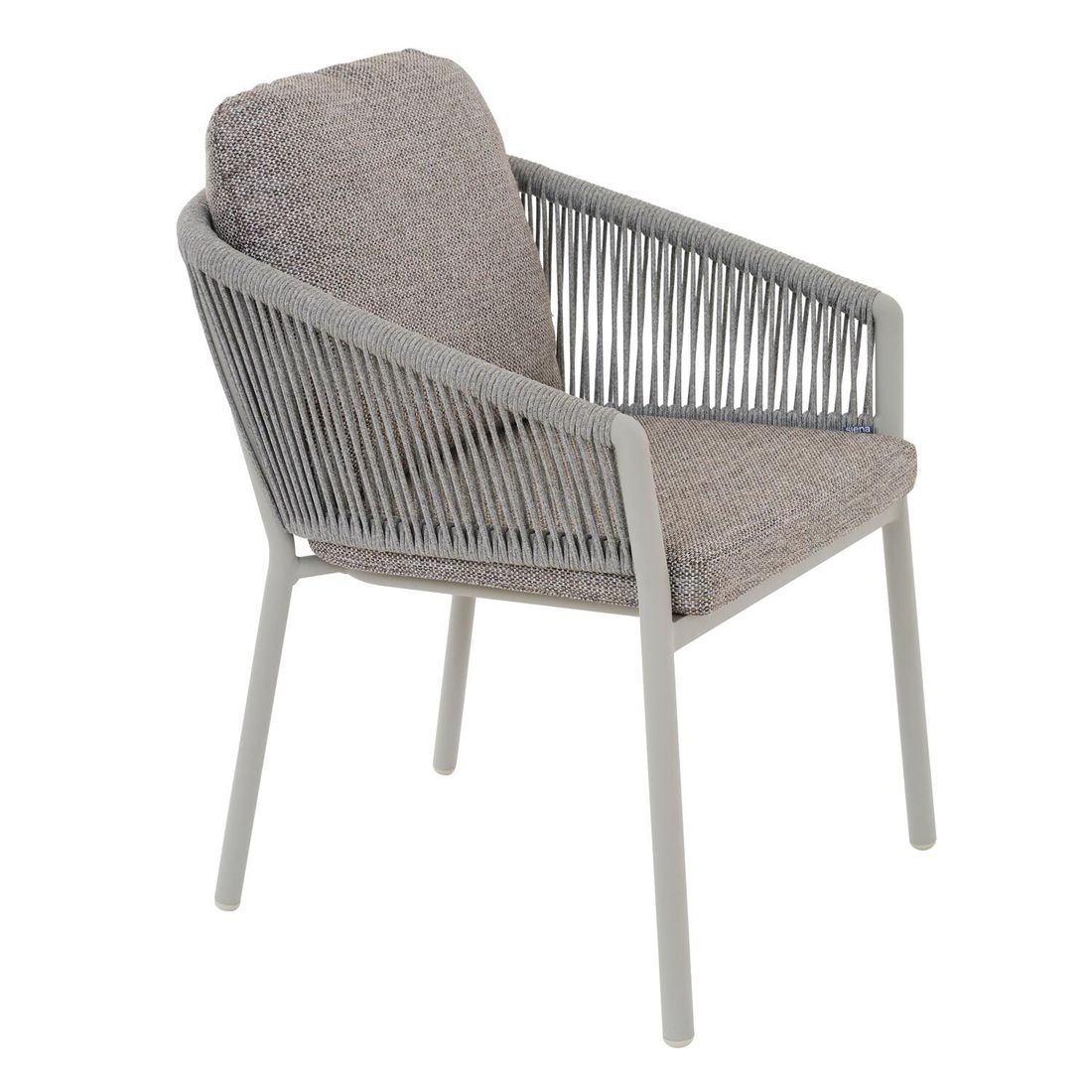 Siena Garden Merano Stapelsessel Aluminium mit Sitz- und Rückenkissen