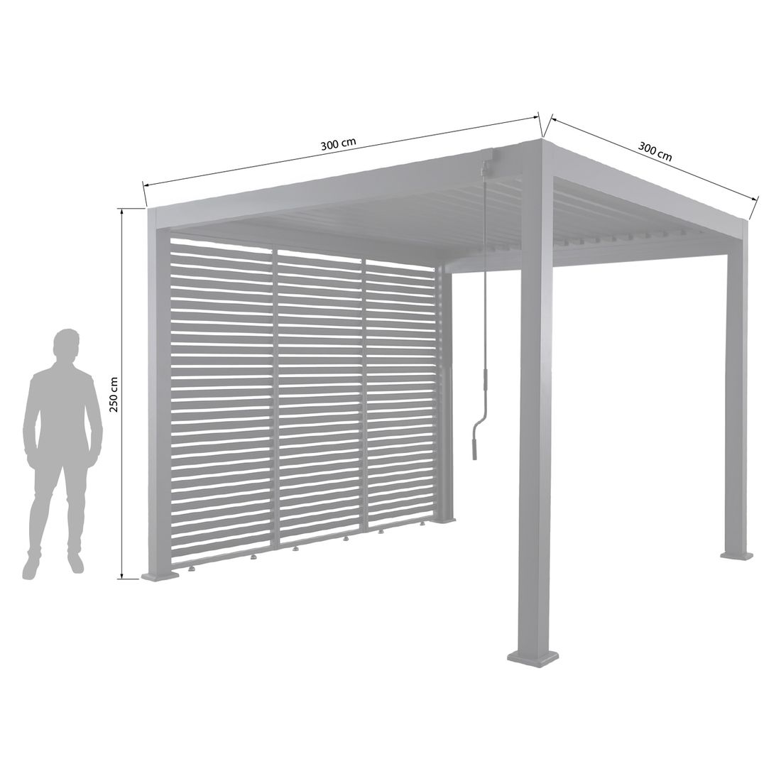 Creador Lino Gartenpergola 300x300x250cm