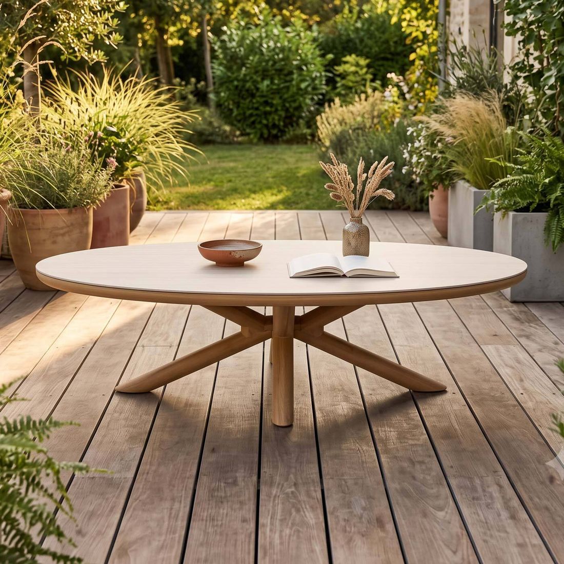 OUTLIV. Tampa Gartentisch 239x120cm Aluminium/Sinterstone