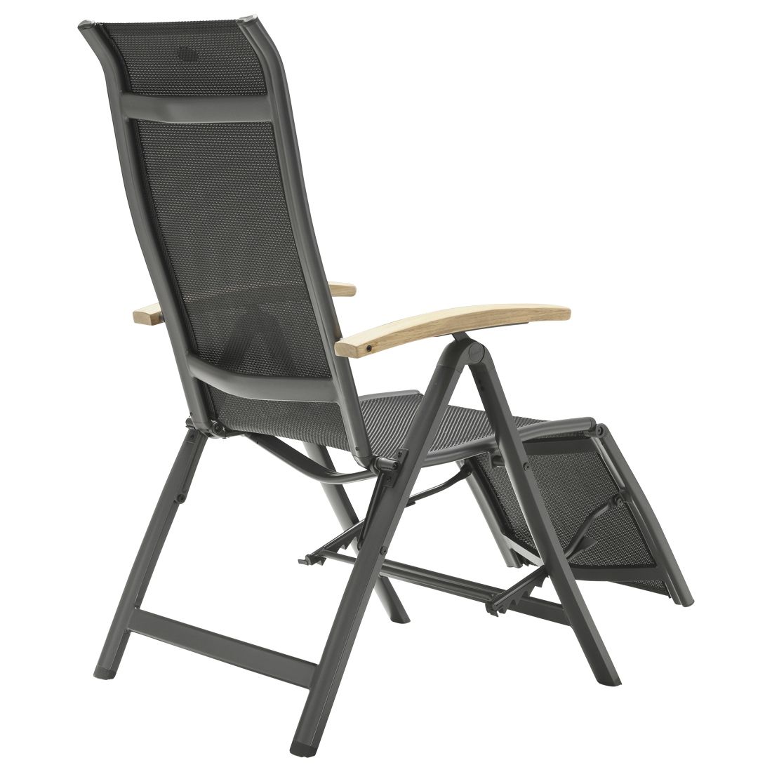 Hartman Alice Komfort-Relaxsessel Aluminium/Textilene mit Teak-Armlehnen