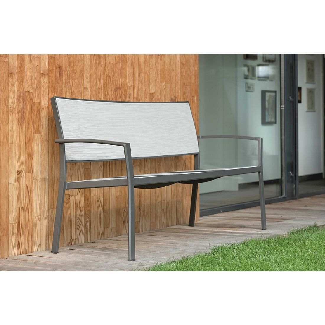 Stern Allround Gartenbank Aluminium/Textilene