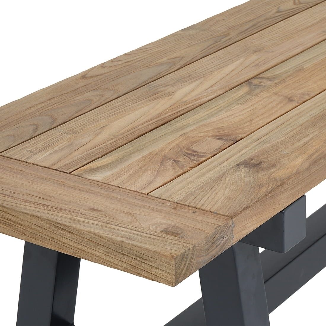 OUTLIV. Omaha Gartenbank Aluminium/Teak recycelt