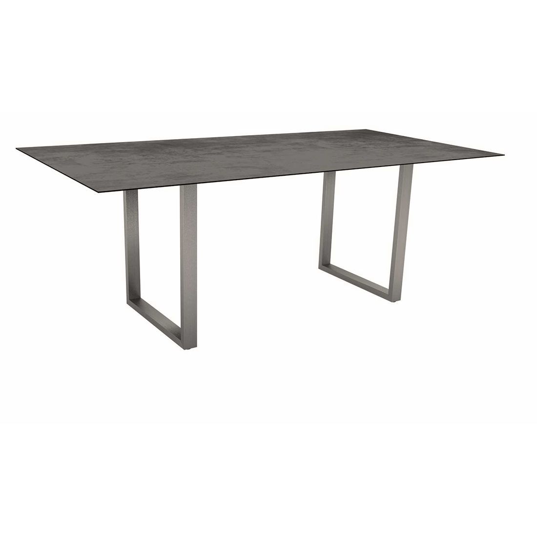 Stern Kufentisch 200x100cm Edelstahl/Silverstar 2.0