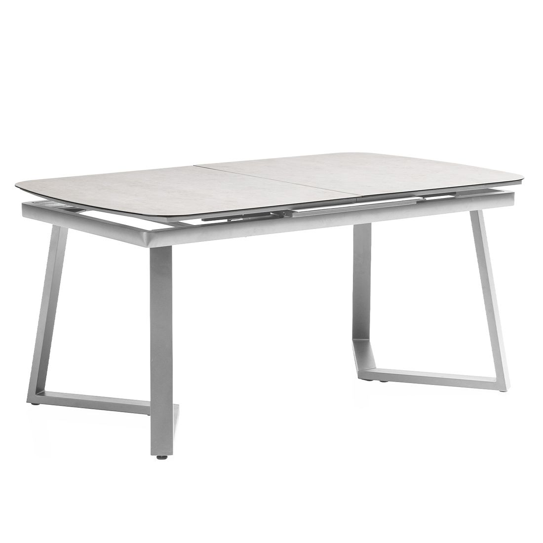 Kettler Ausziehtisch 200/260x100cm Aluminium/Glaskeramik