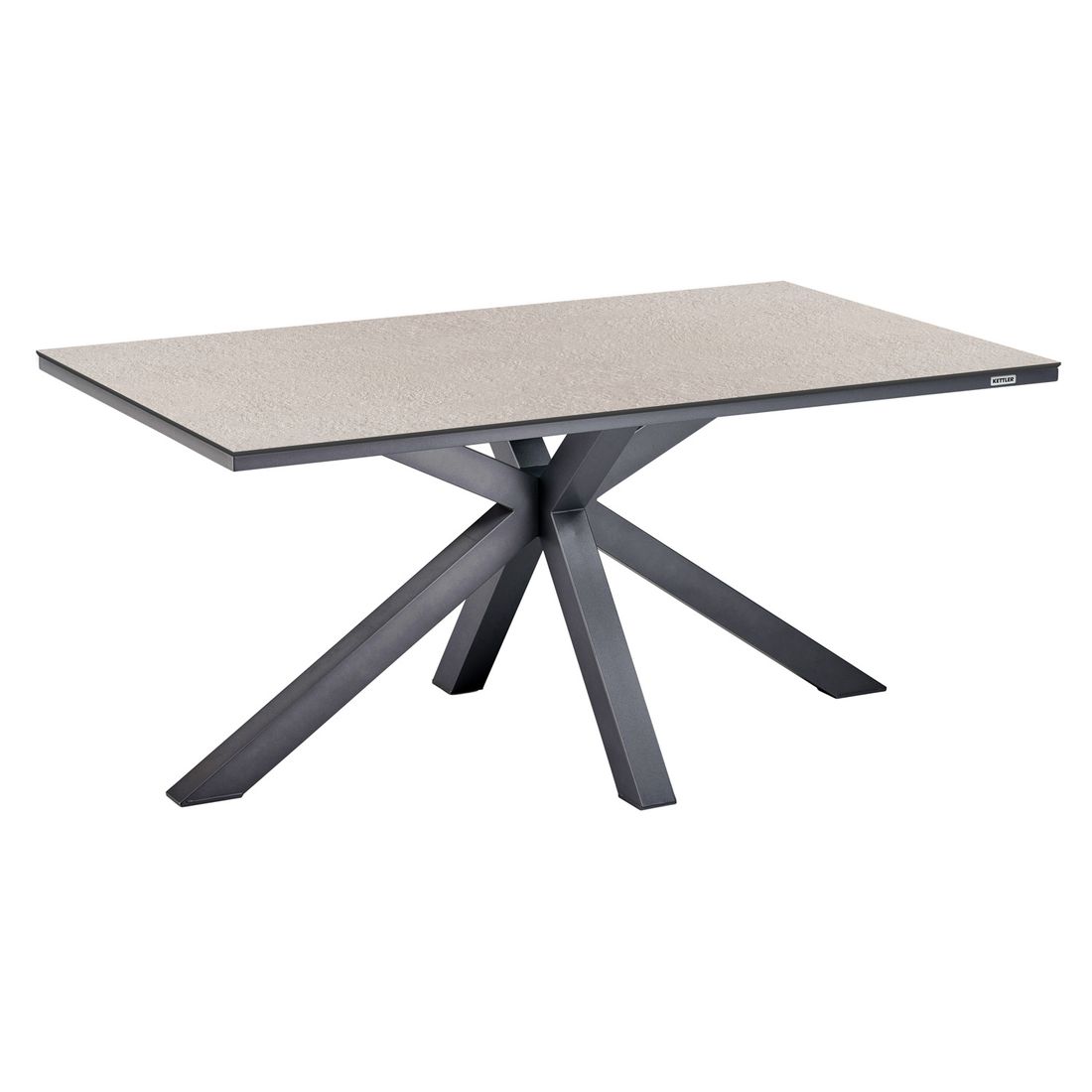 Kettler Cubic Gartentisch 160x95cm Aluminium/HPL