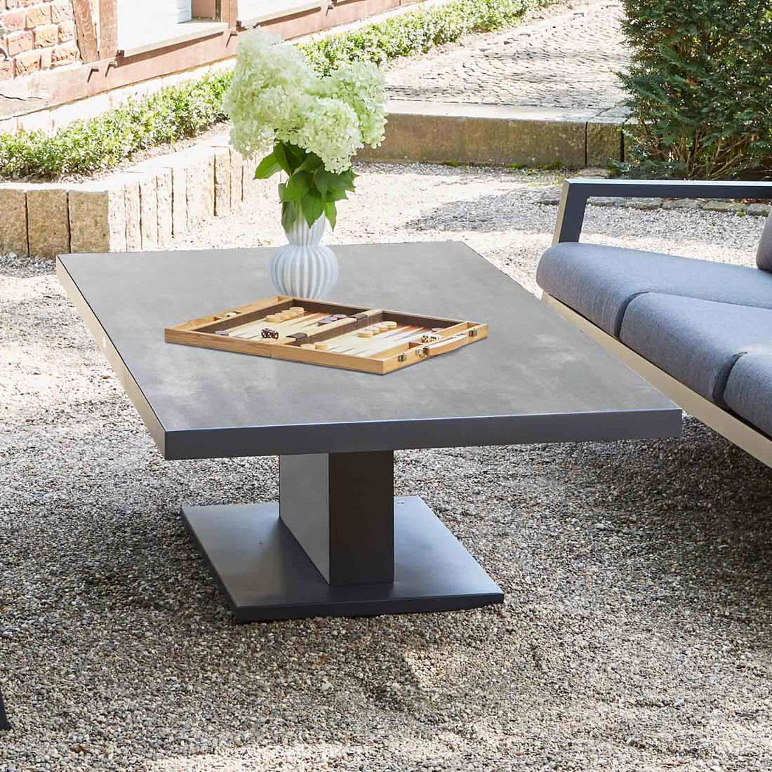 Siena Garden Talina Lifttisch Aluminium/HPL