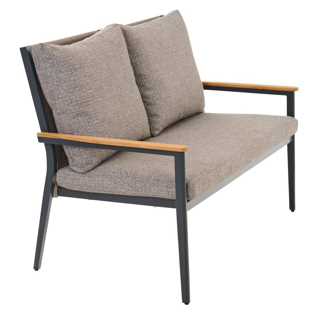 Siena Garden Liguria Diningsofa Aluminium/Gardino-Geflecht/Polyester