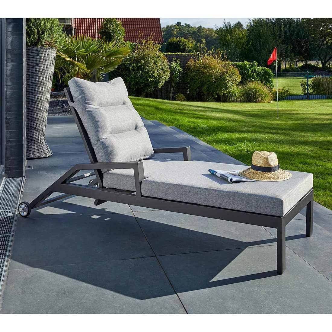 LC Garden Bondino II Gartenliege verstellbar Aluminium/Polyester