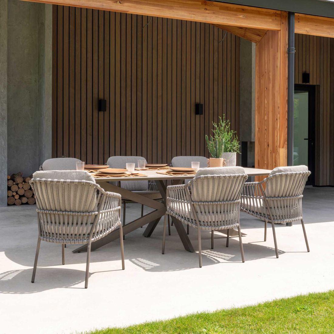 4Seasons Capalbio Gartenmöbel-Set L (6 Plätze) Tisch 240x105cm