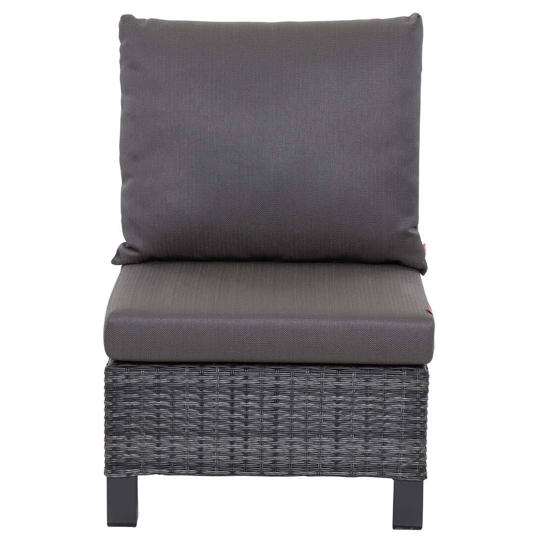 Siena Garden Taranto Dininglounge Tisch 140x85cm Aluminium/Gardino-Geflecht