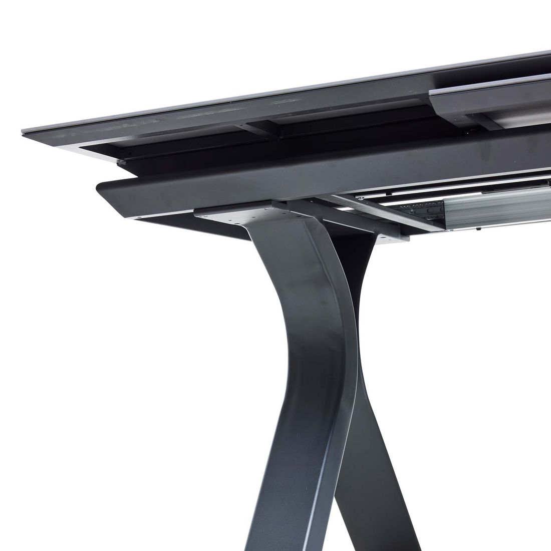Interliving 7011 Ausziehtisch 180/240x100cm Aluminium/Sinterstone