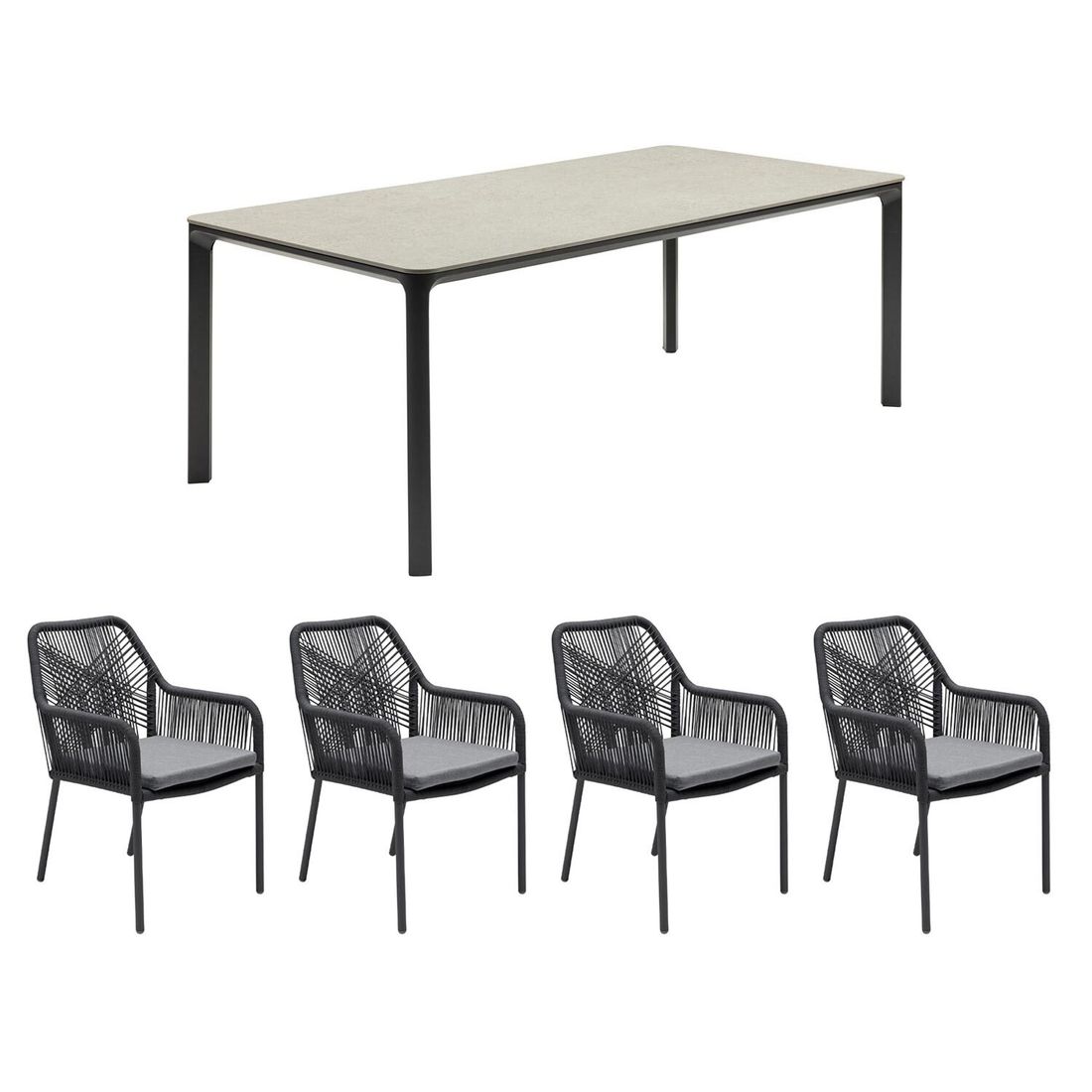 LC Garden Stilo Gartenmöbel-Set Tisch 160x90cm