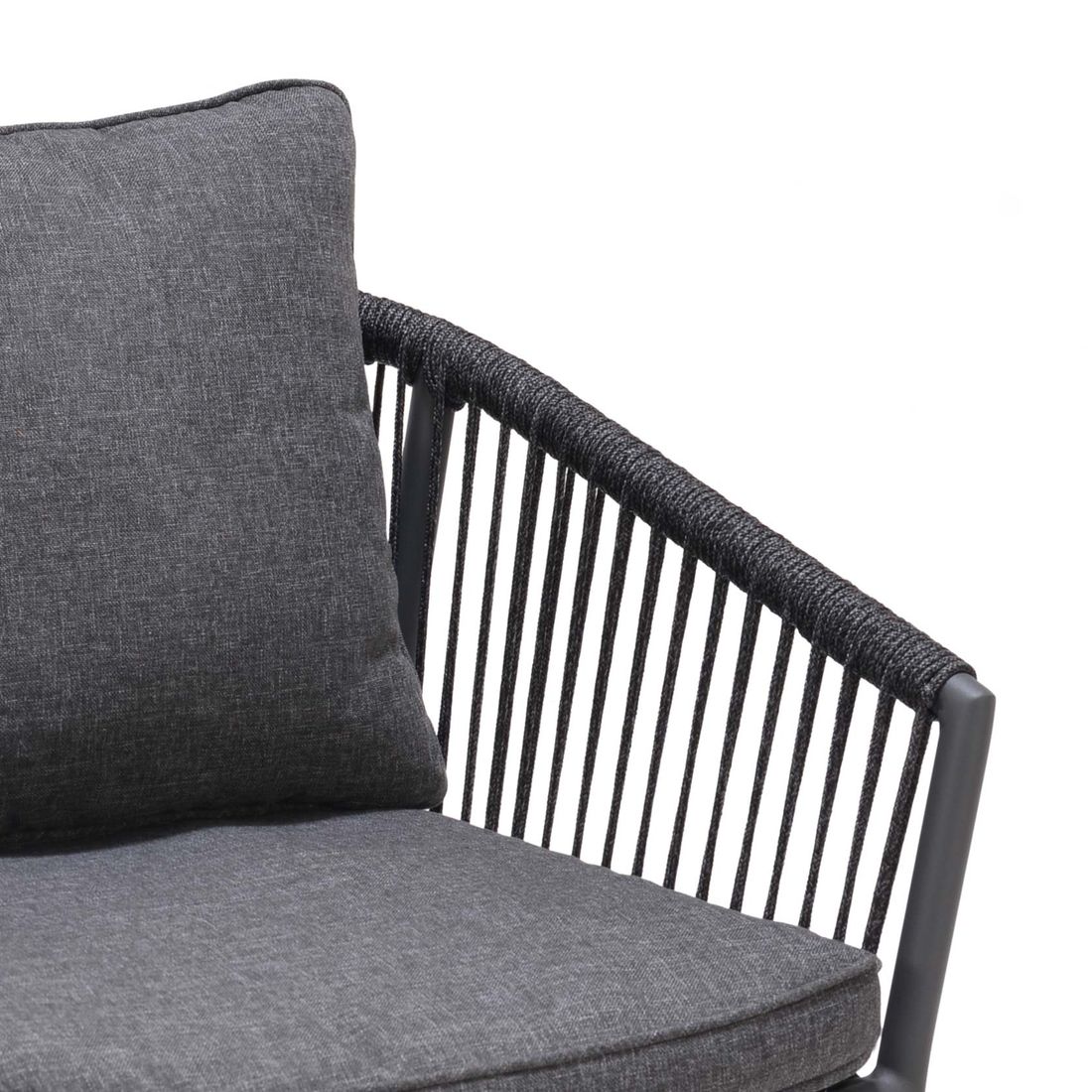 LifestyleGarden Viborg Stapelsessel Aluminium mit Sitz- und Rückenkissen