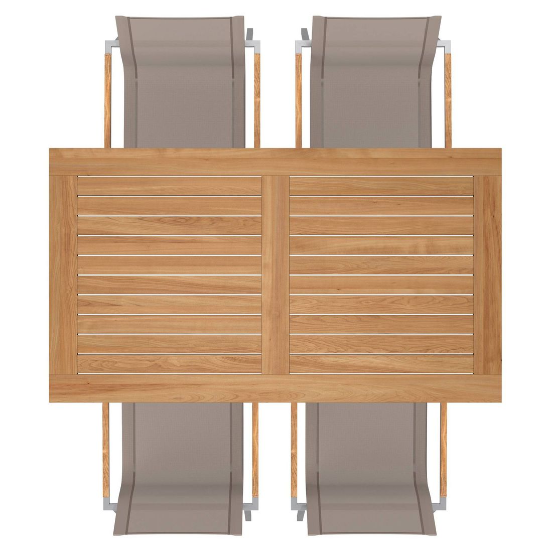 OUTLIV. Rimini Gartenmöbel-Set M (4 Plätze) Tisch 160x90cm