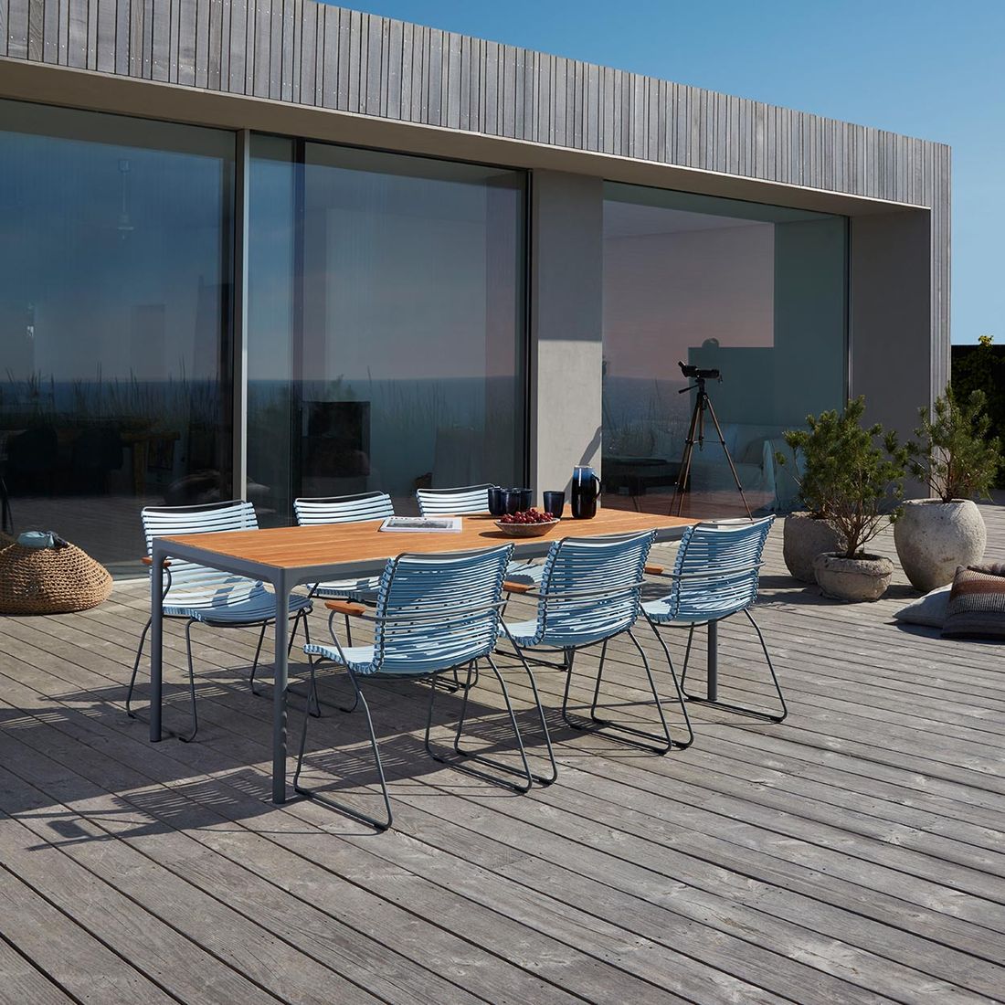 Houe Click Tall Gartensessel Stahl/Kunststoff
