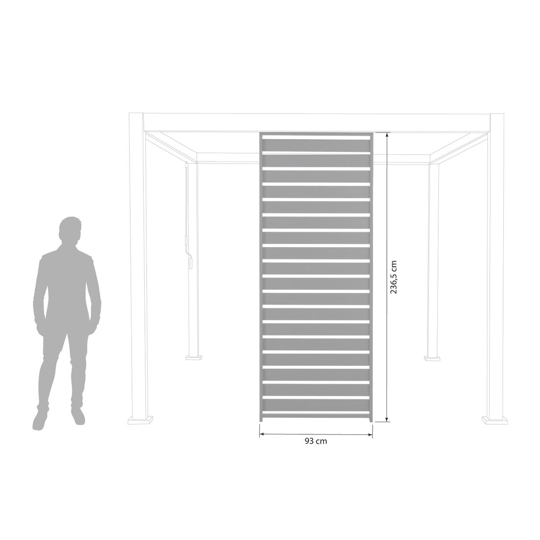 Mirador Lamellenwand horizontal