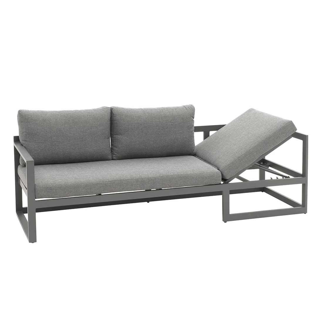 OUTLIV. Florenz Ecklounge inkl. Loungetisch Aluminium/Olefin
