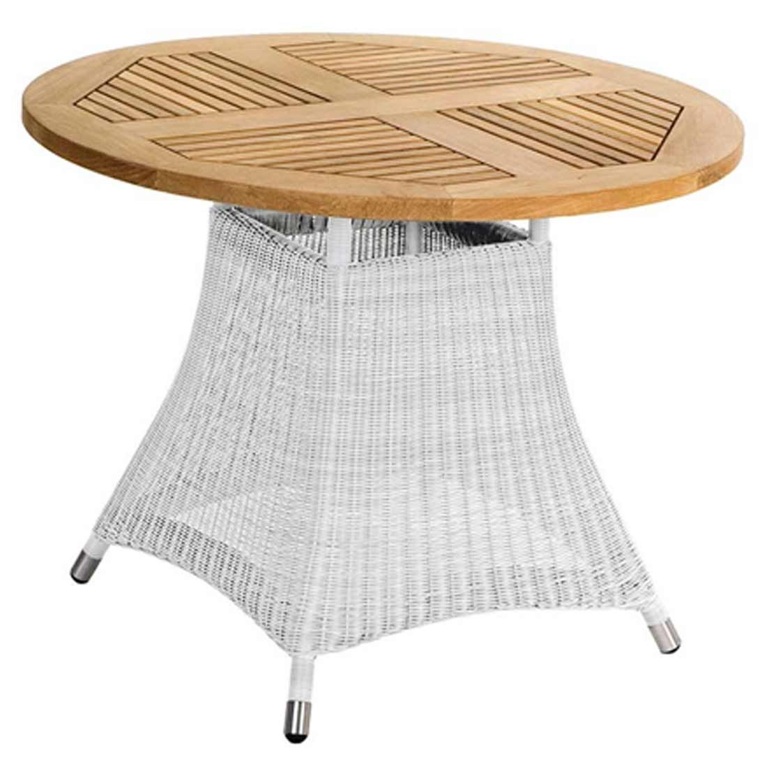 Zebra Loomus Gartenmöbel-Set M (4 Plätze) Tisch Ø100cm