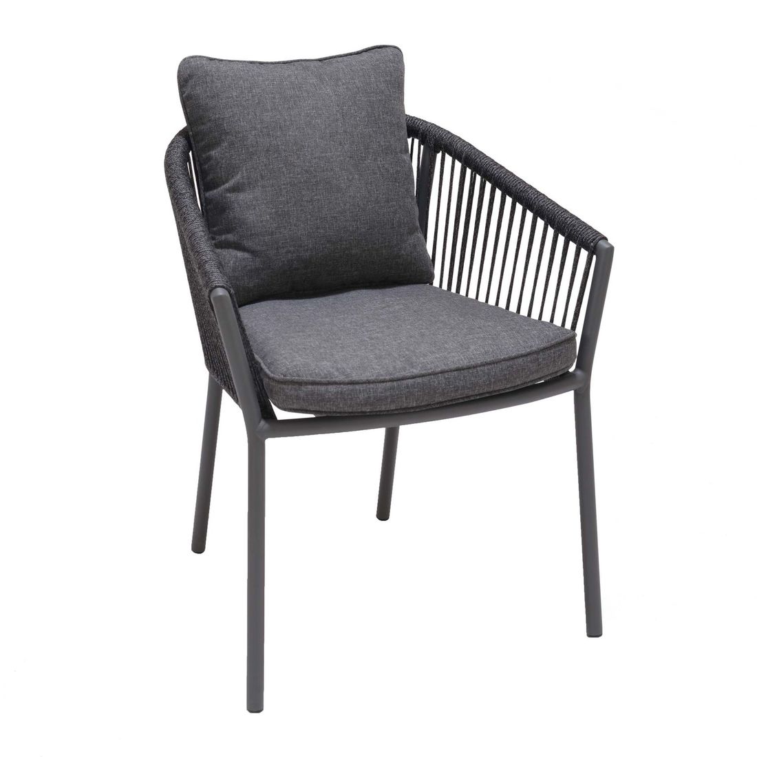 LifestyleGarden Viborg Stapelsessel Aluminium mit Sitz- und Rückenkissen