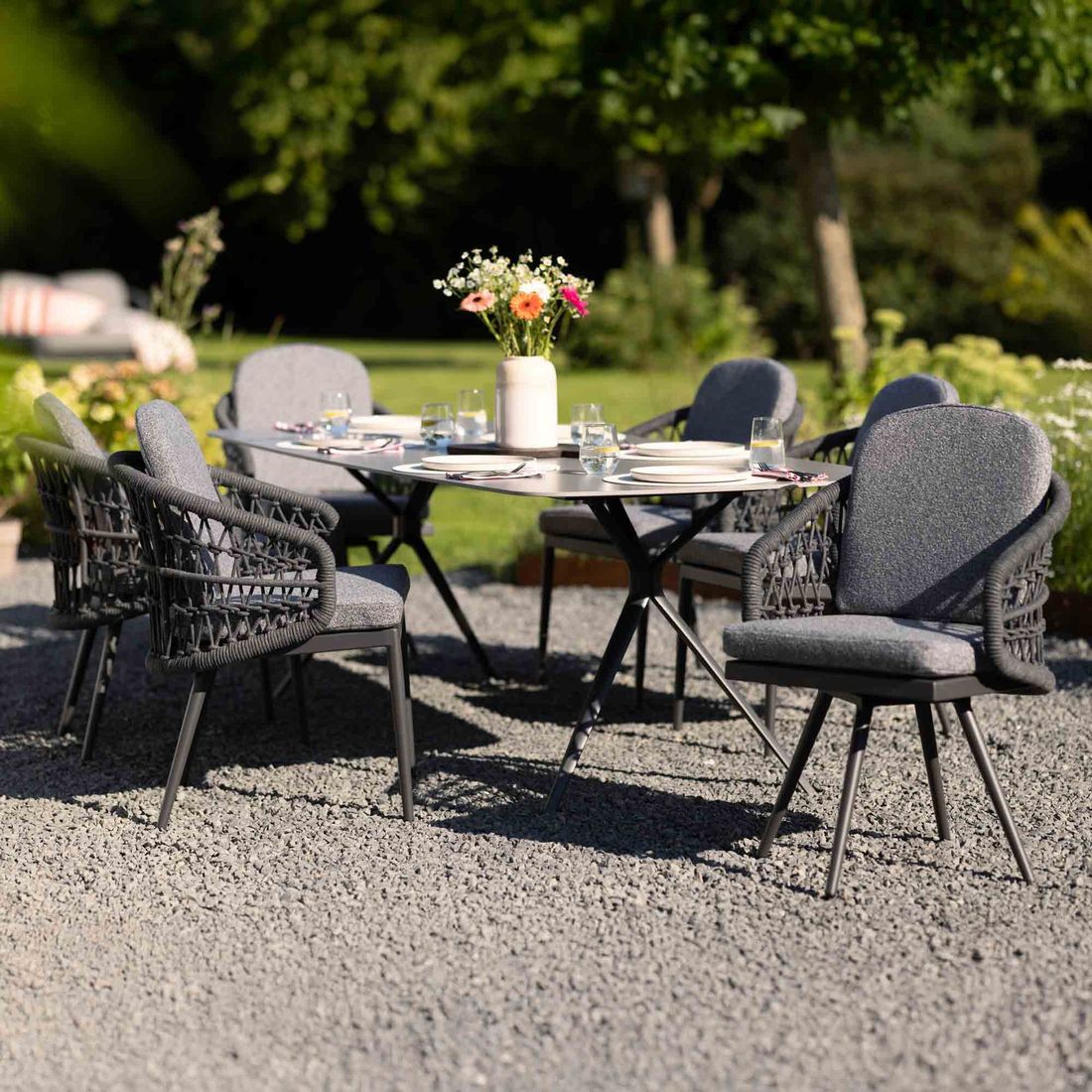 Interliving 7012 Gartensessel Aluminium/Rope/Olefin