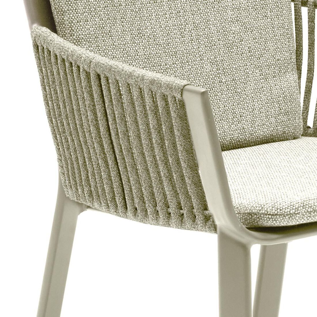 LC Garden Sofano Gartensessel Aluminium mit Sitz- und Rückenkissen