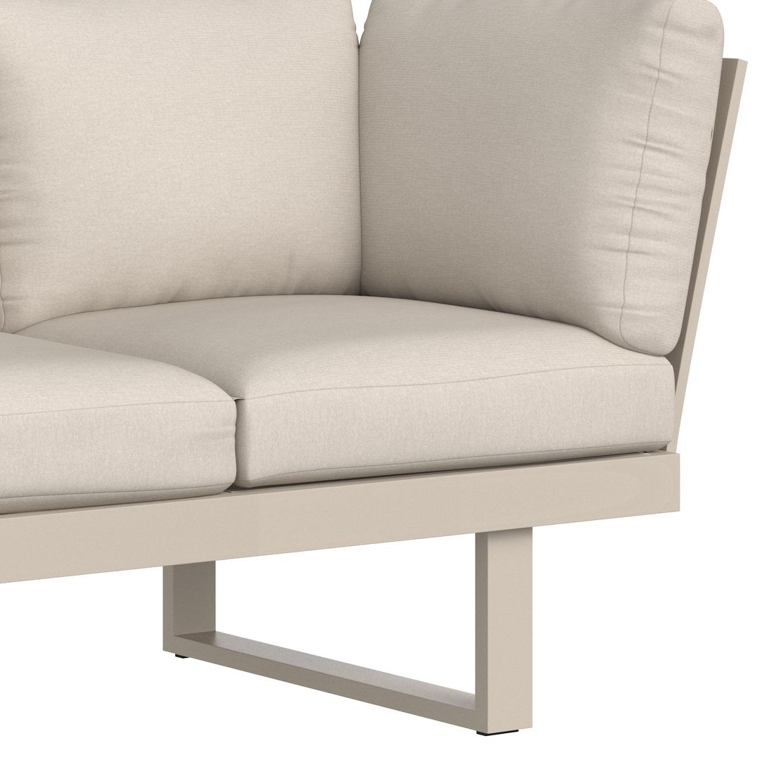 OUTLIV. Atlanta Diningsofa Aluminium/Polyester