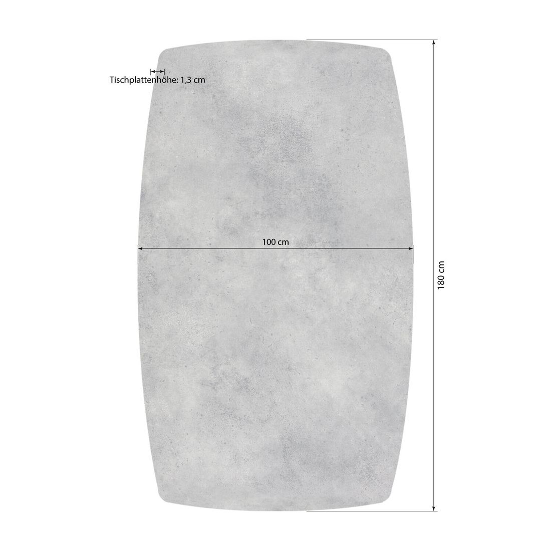 Kettler Gartentisch-Platte 180x100cm HPL