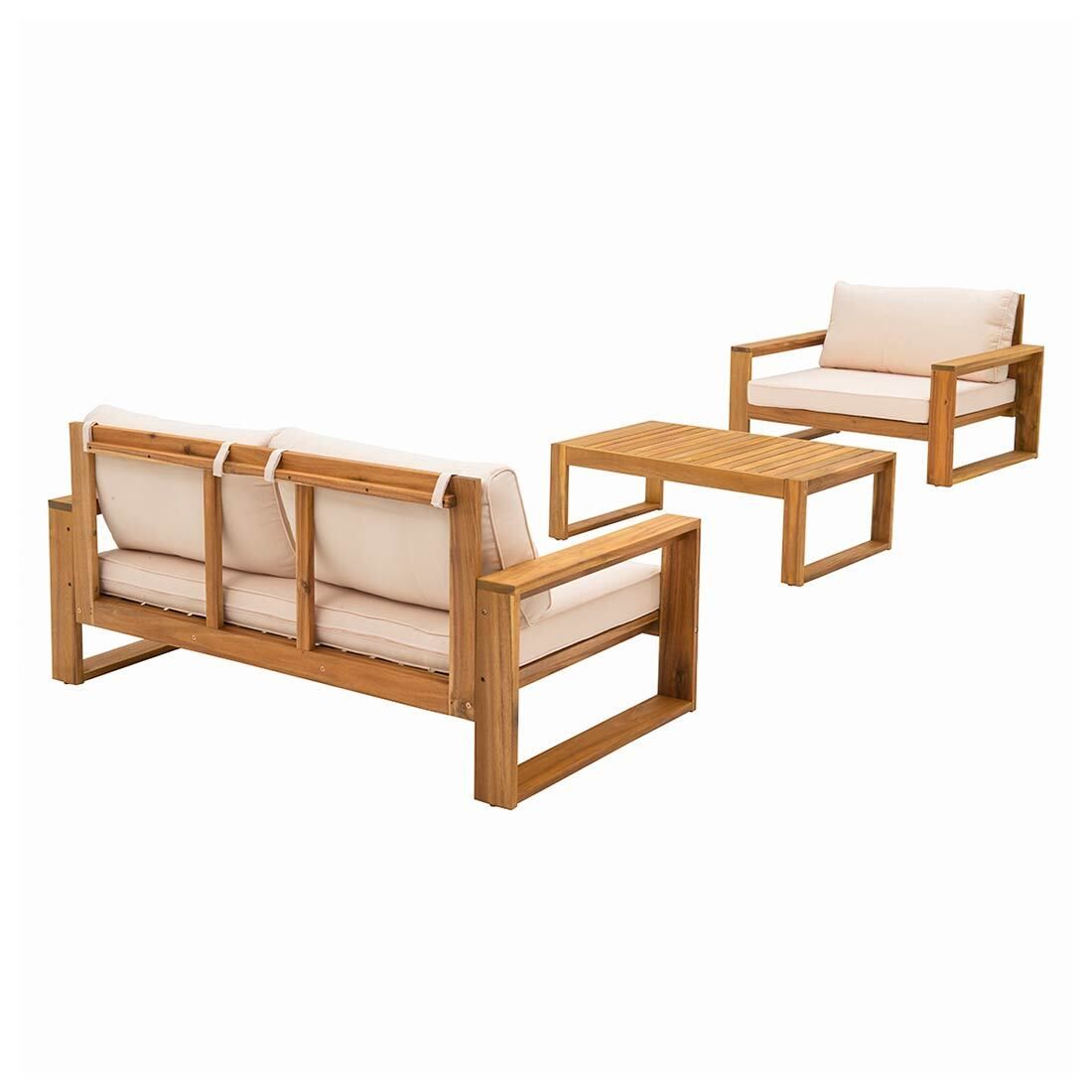 OUTLIV. Santa Cruz Loungeset inkl. Loungetisch Akazie/Polyester