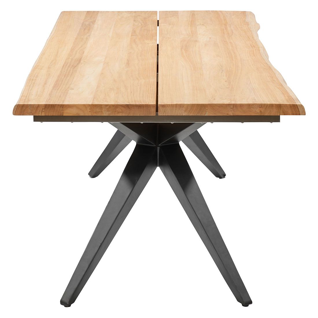 Musterring Holland Gartentisch 280x95cm Edelstahl/Teak