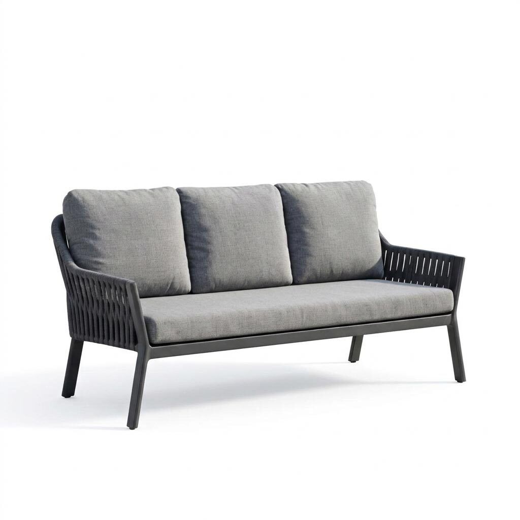 LC Garden Sofano Diningsofa Aluminium/Rope/Olefin
