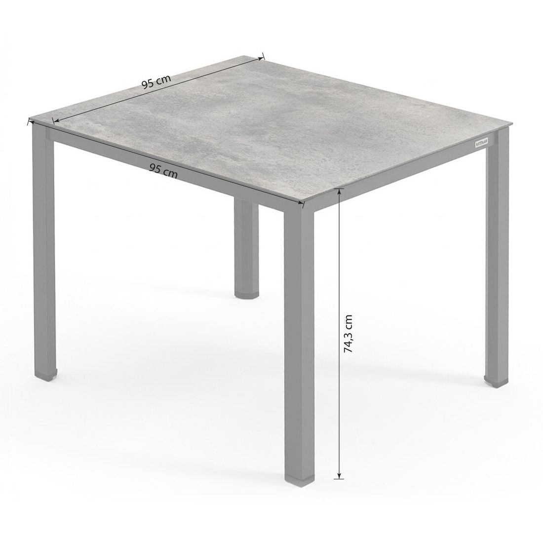 Kettler Zenith Dininglounge Aluminium/Olefin