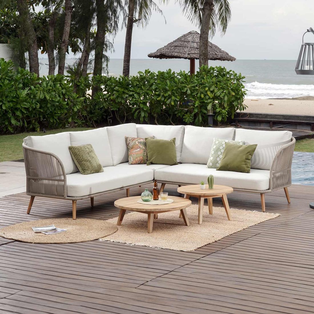 OUTLIV. Swallow Ecklounge inkl. Loungetisch Aluminium/Rope/Polyester