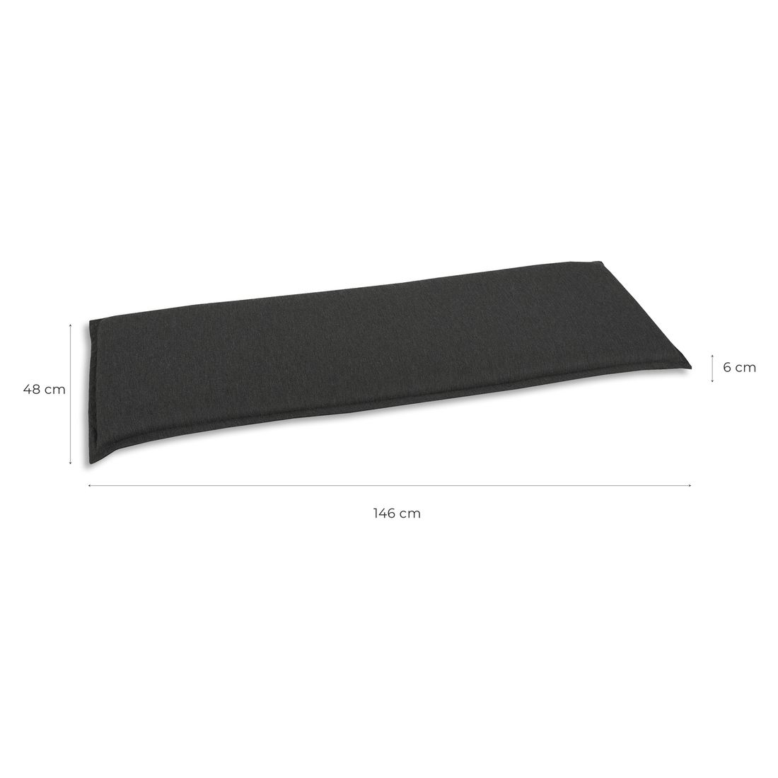 OUTLIV. 3-Sitzer Bankauflage 146x48x6cm
