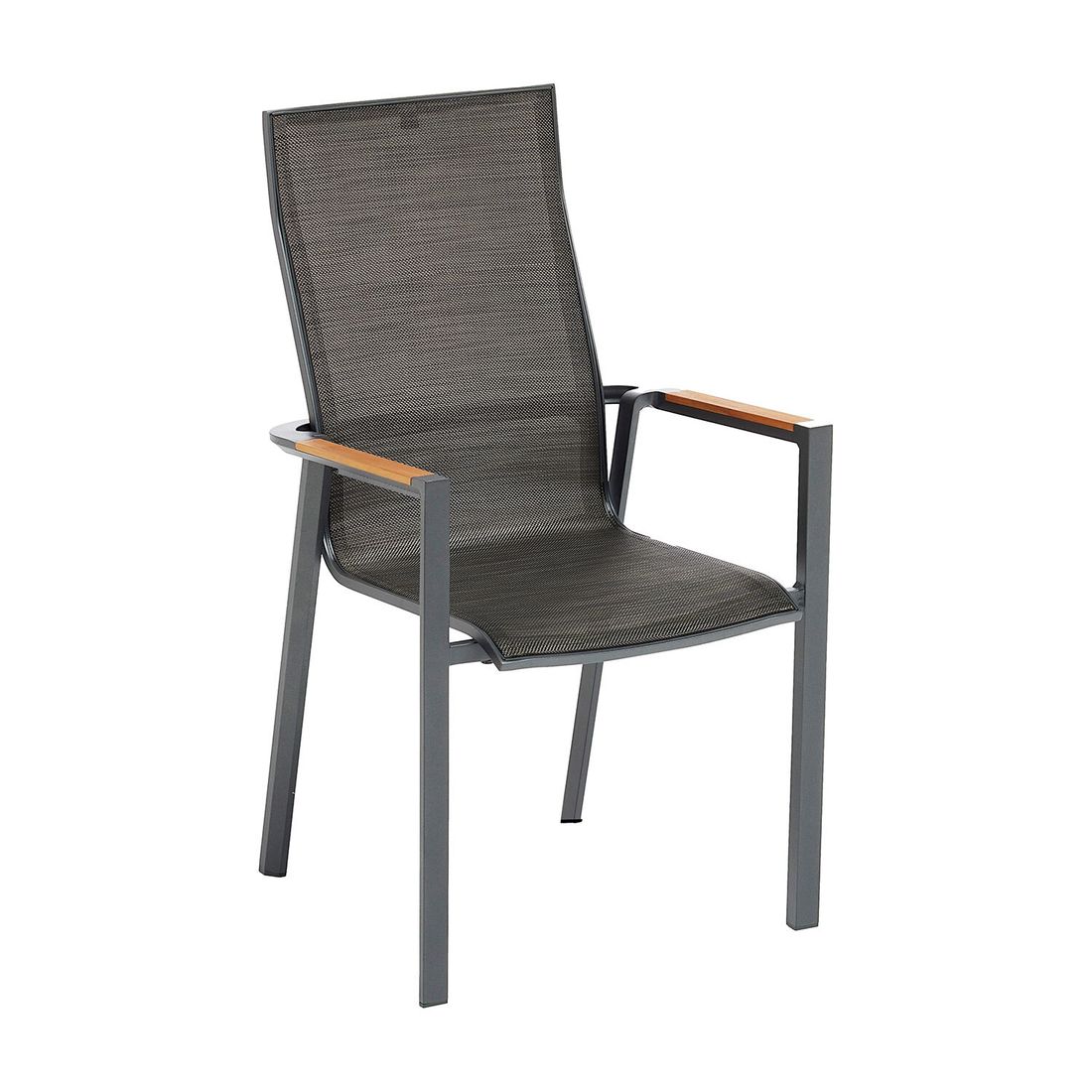 Kettler Sense Stapelsessel Hochlehner Aluminium/Outdoorgewebe