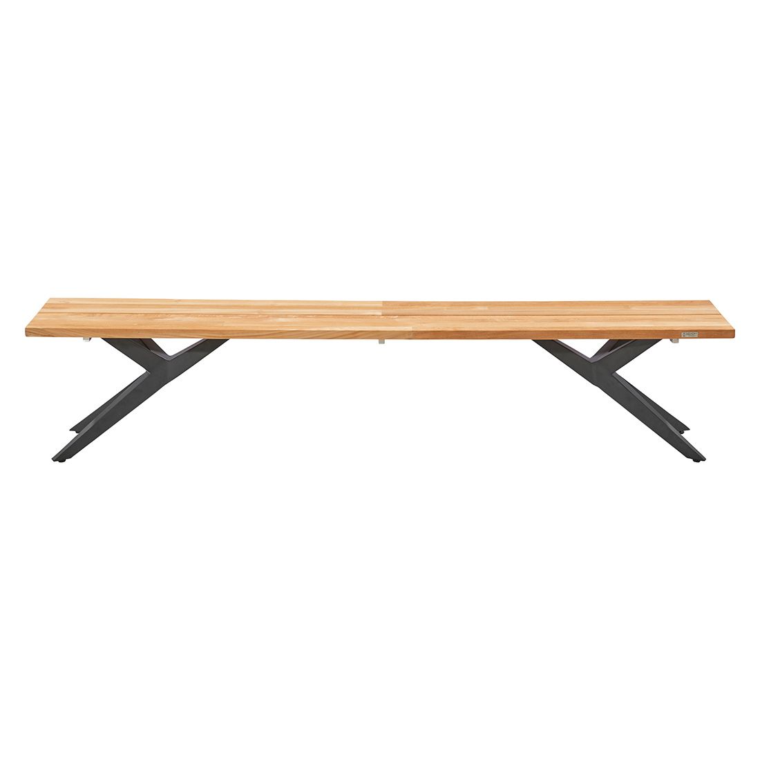 Musterring Rotterdam Gartenbank 240cm Edelstahl/Teak