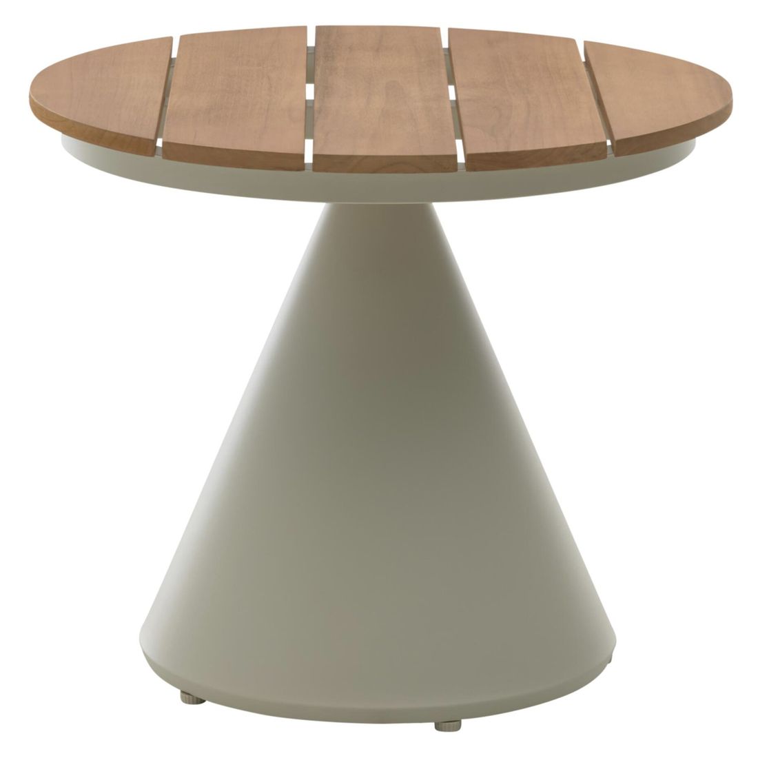 Interliving 7015 Beistelltisch Garten Ø50cm Aluminium/Teak