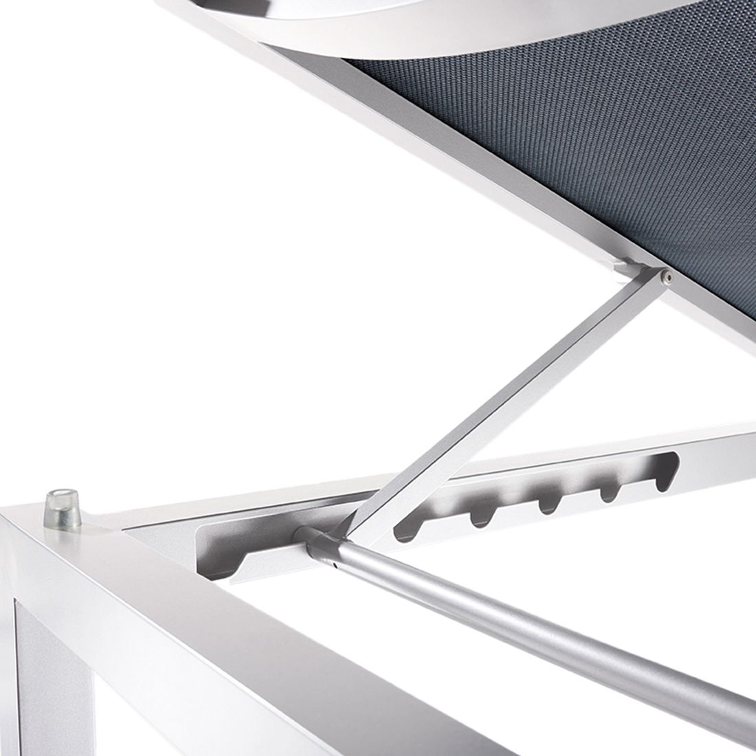 Sieger Brest Gartenliege verstellbar Aluminium/Textilux