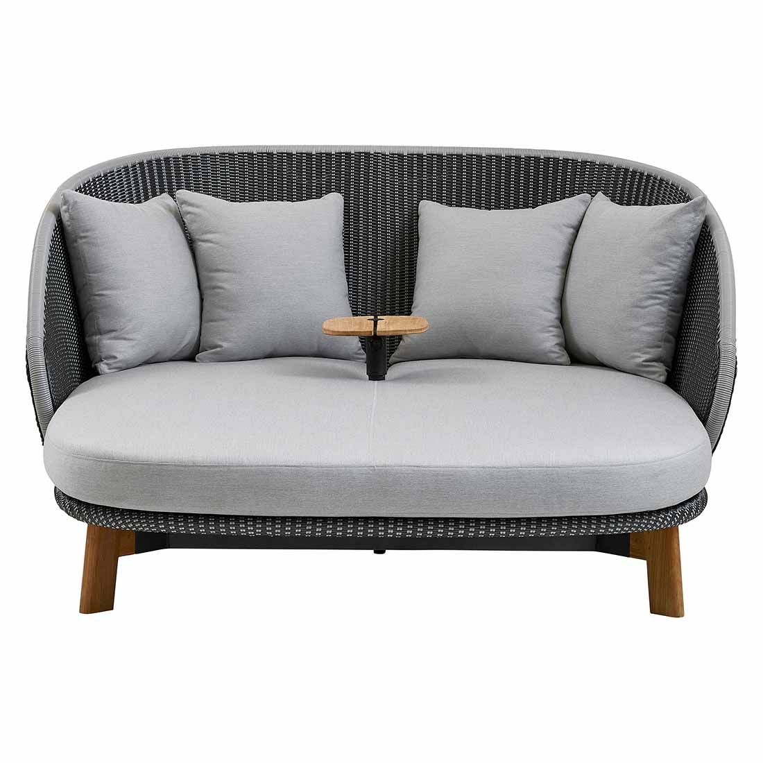 Cane-Line Peacock Daybed Teak/Alu/Geflecht inkl. Tisch