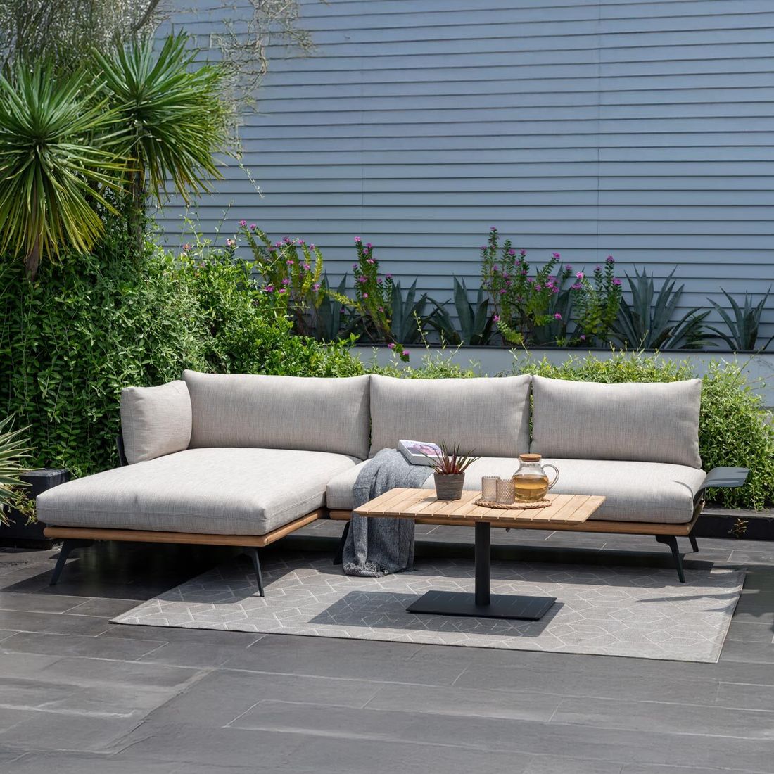 LifestyleGarden Pearl Daybed Aluminium/Teak/Olefin
