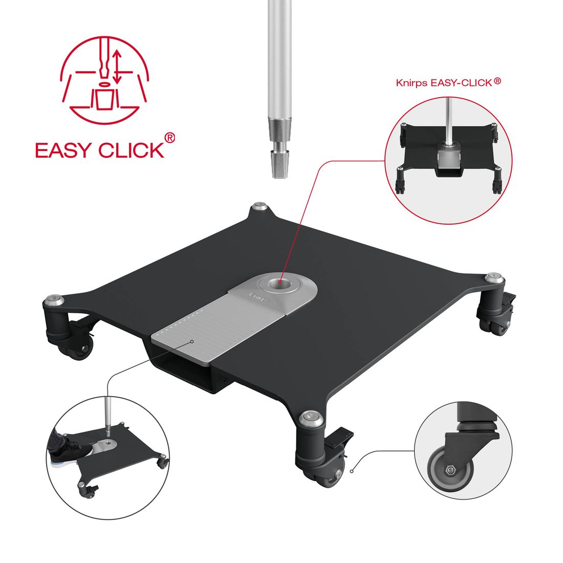 Knirps Easy Click Schirmständer 50kg