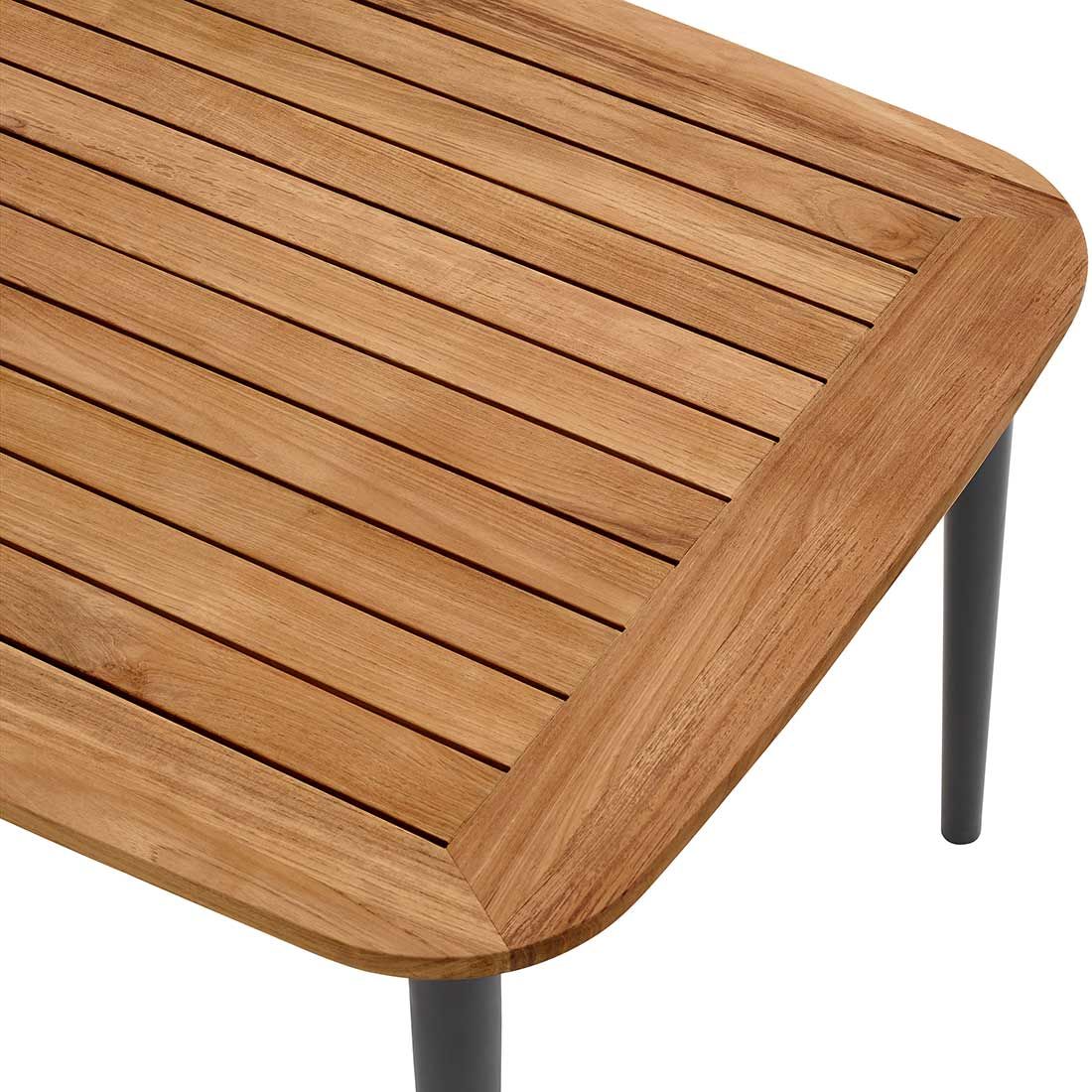 Solpuri Charlie Gartentisch 230x100 cm Aluminium/Teak