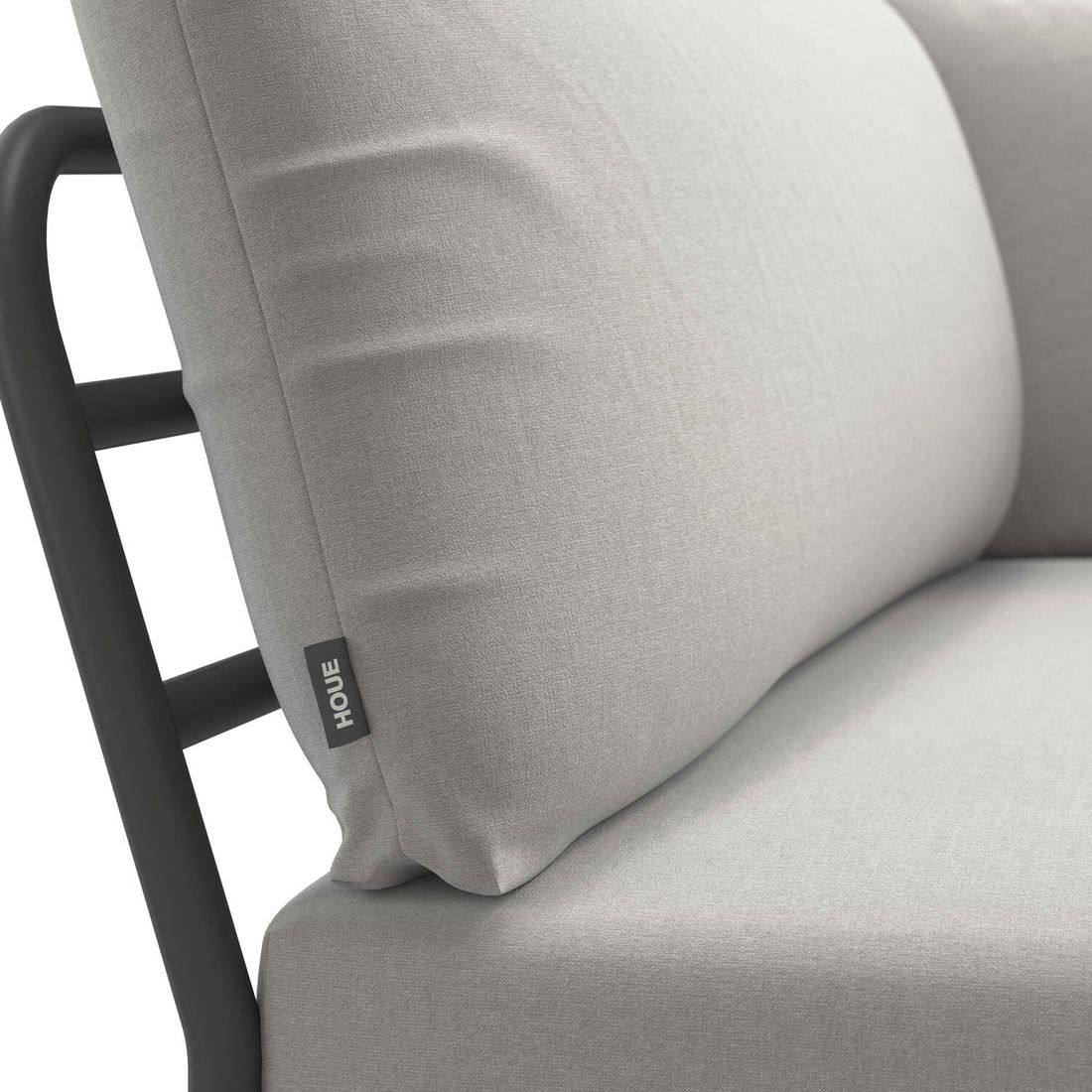 Houe Level 2 Cozy Eck-/Endmodul Aluminium/Sunbrella