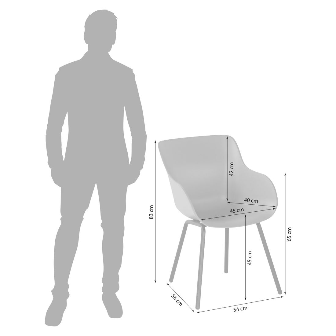 SCHÖNER WOHNEN-Kollektion Lieke Gartensessel Aluminium/Kunststoff
