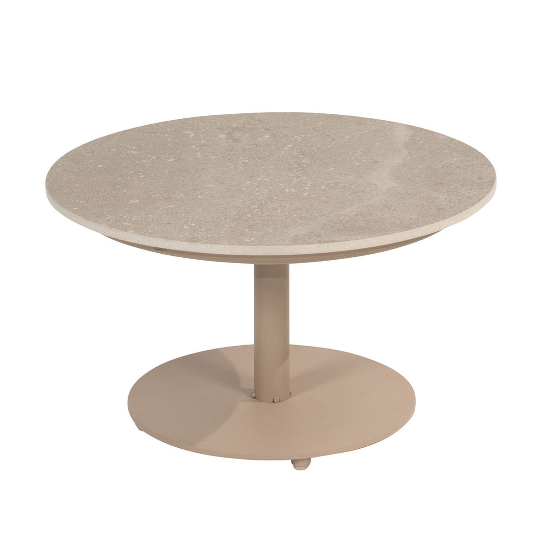 4Seasons Boaz Loungetisch Ø60cm Edelstahl/Keramik