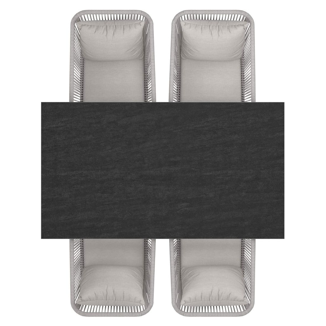 OUTLIV. Alex Gartenmöbel-Set M (4 Plätze) Tisch 160x90cm