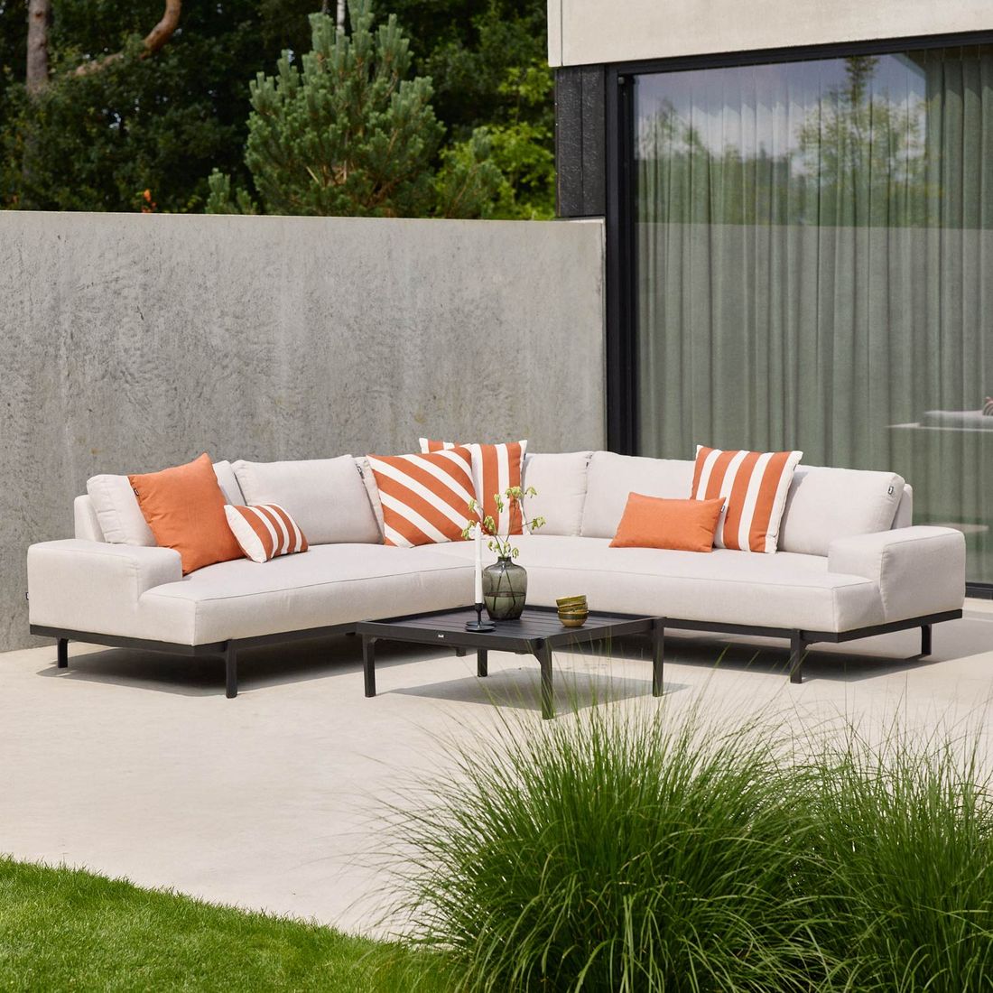 Hartman Lucas Ecklounge inkl. Loungetisch Aluminium/Sunbrella