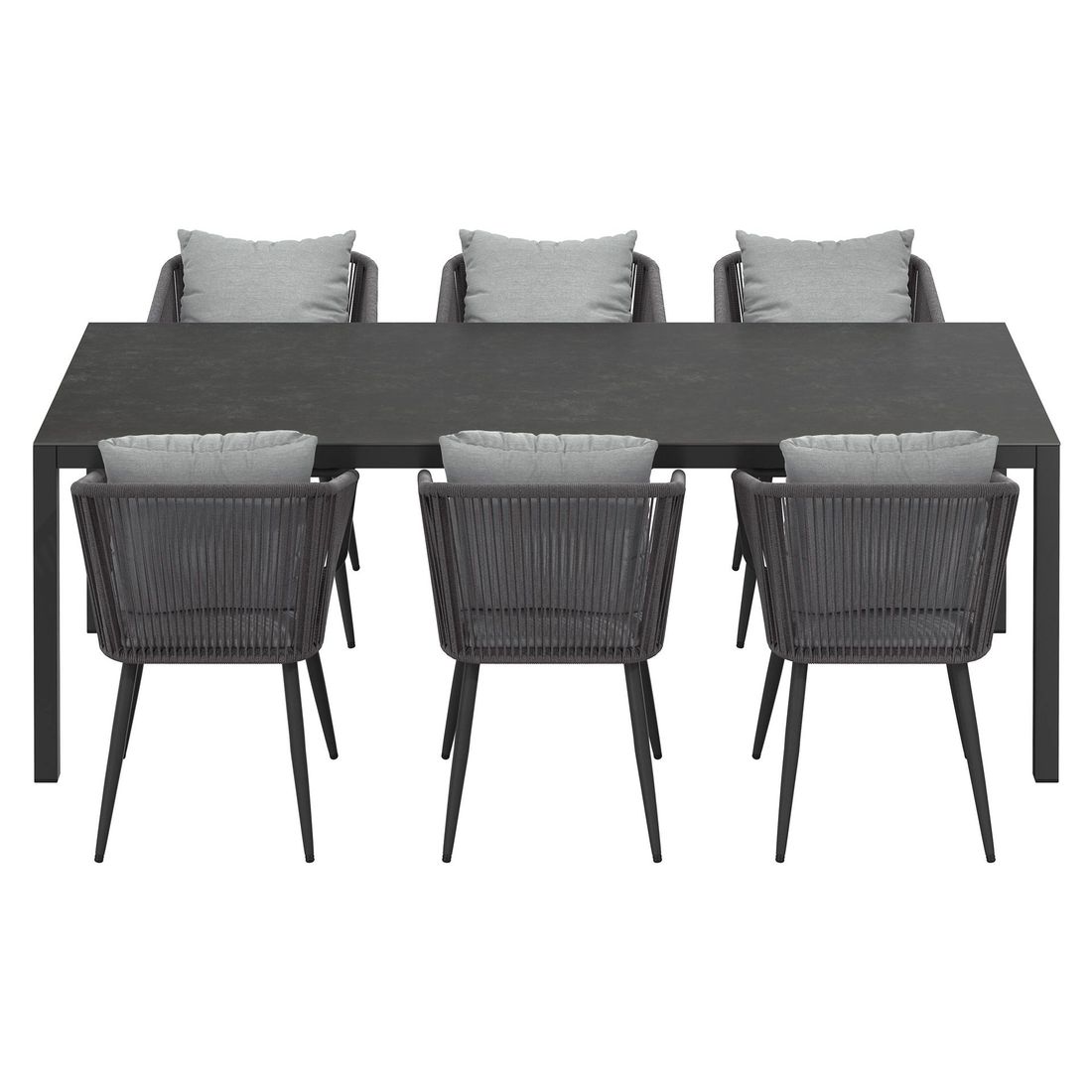 OUTLIV. Alex Gartenmöbel-Set L (6 Plätze) Tisch 220x100cm