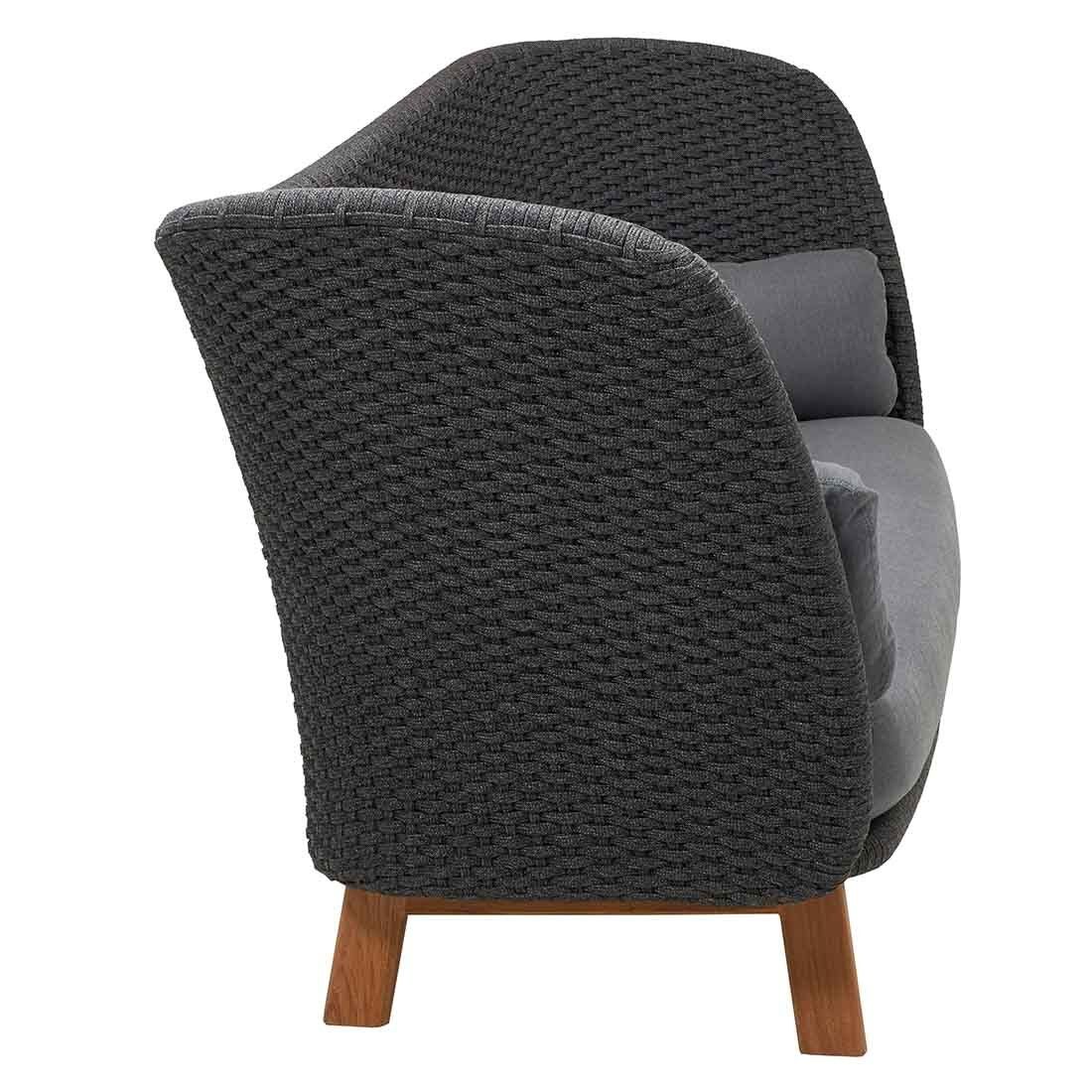 Cane-Line Peacock Wing Gartenloungesofa Teak/Rope/Acryl
